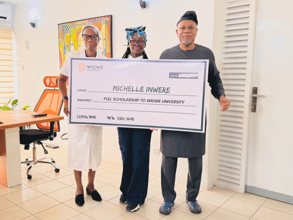 Wigwe University Offers Full Scholarship to Michelle Inwere Mascot Design Winner (News Central TV)1
