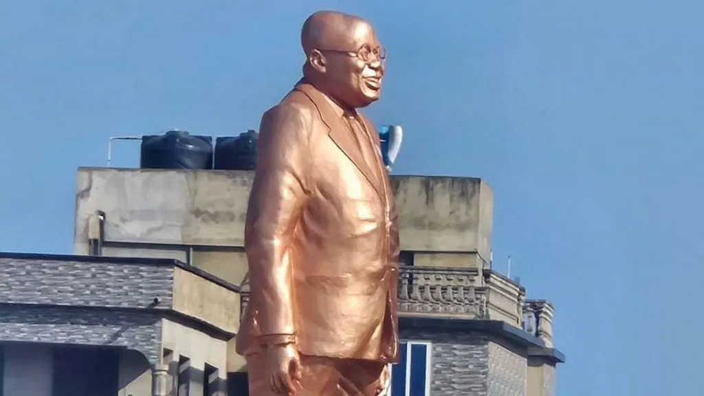 Outrage in Ghana After President Unveils Own Statue