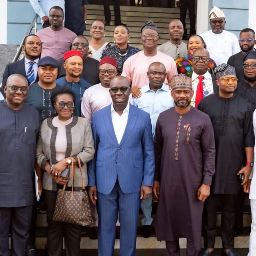 Edo State Governor Obaseki and his cabinet