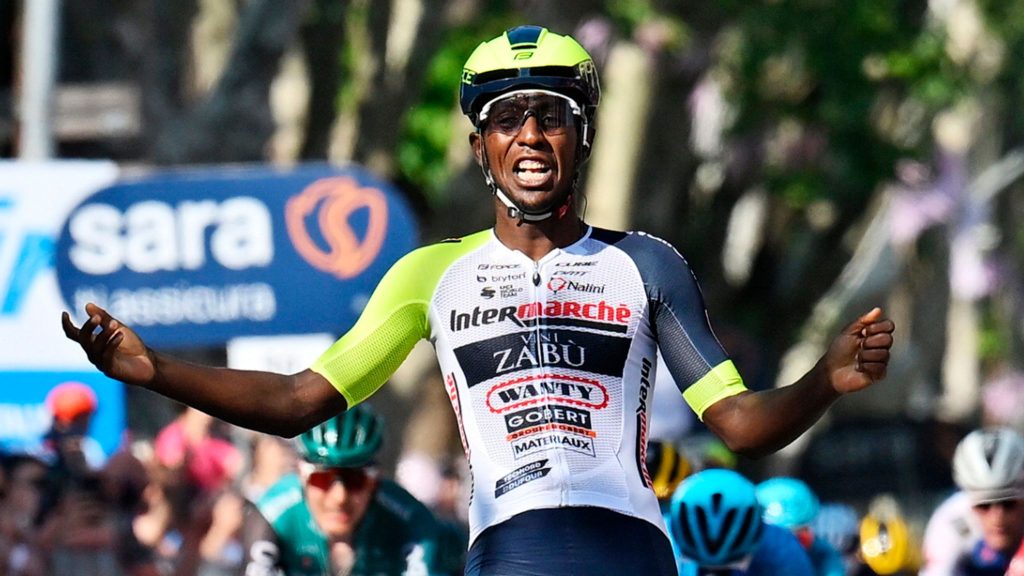 Girmay is the first black African to win a tour stage. A first for African cycling