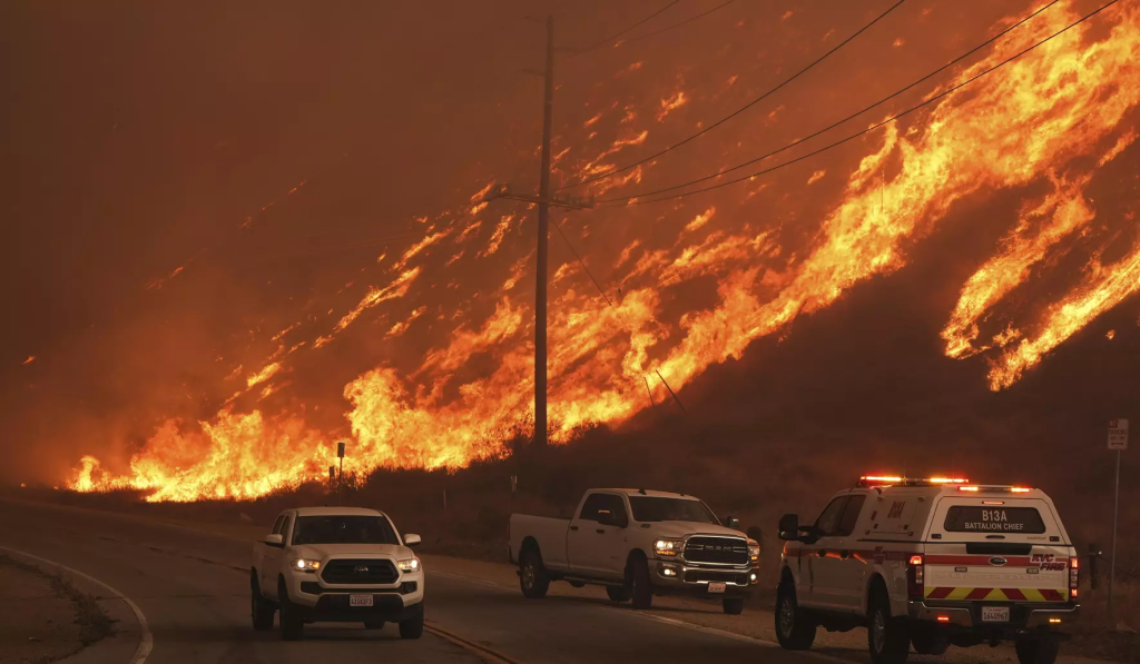 Firefighters Battle Fierce ‘Hughes’ Wildfire in Los Angeles