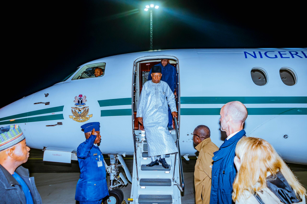 Shettima Arrives Sweden for Two-Day Official Visit