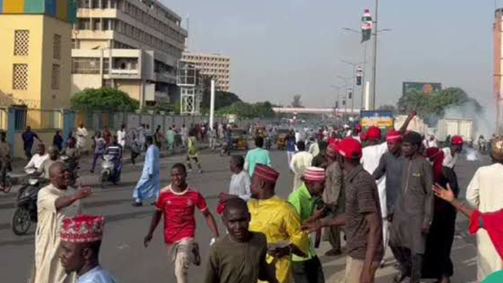 Protests haave erupted in Kano following the deposition of the former Emir