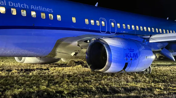 Amsterdam-Bound KLM Flight Skids Off Runway in Norway