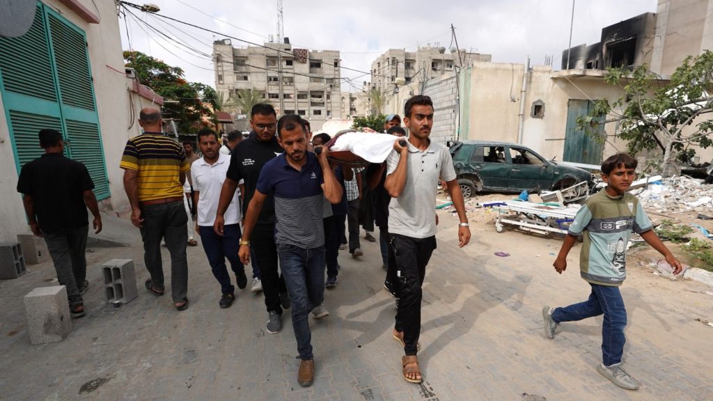 The Red Cross says 22 people were killed near its Gaza office