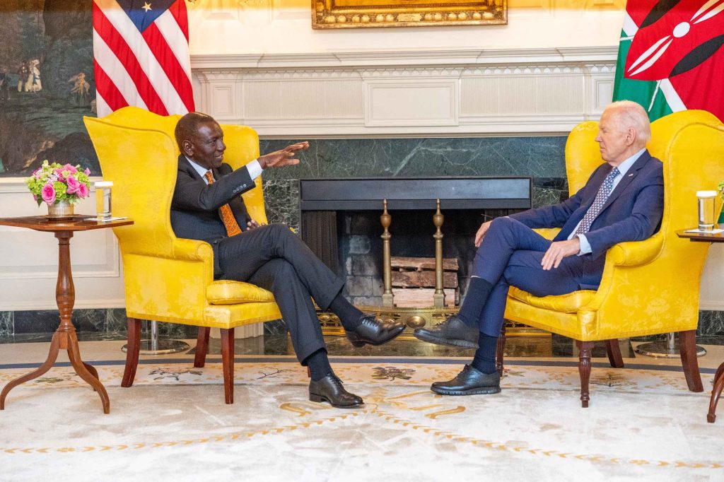 Joe Biden hosting William Ruto at the White House
