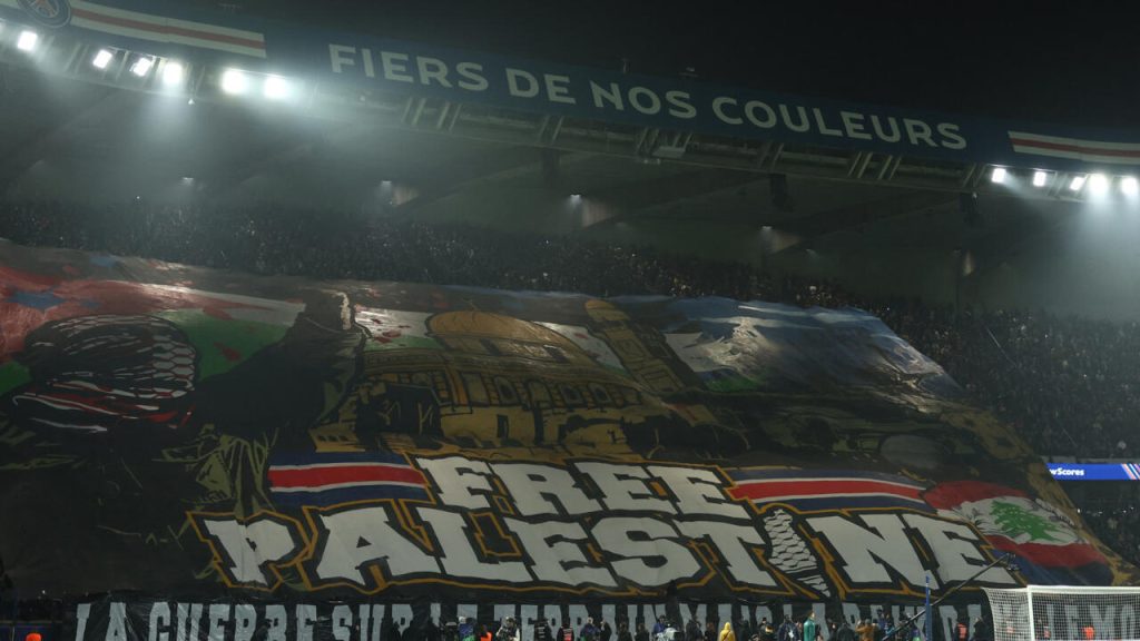 French Interior Minister Condemns ‘Free Palestine’ Banner Display by PSG Fans